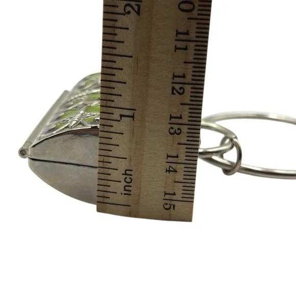 Neiman Marcus Butterfly Metal Purse Keychain Fob Pill Trinket Box Judith Leiber - Picture 15 of 16